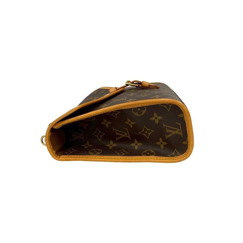 LOUIS VUITTON Authentic Brown Monogram Leather Shoulder Bag - Picture 5 of 10